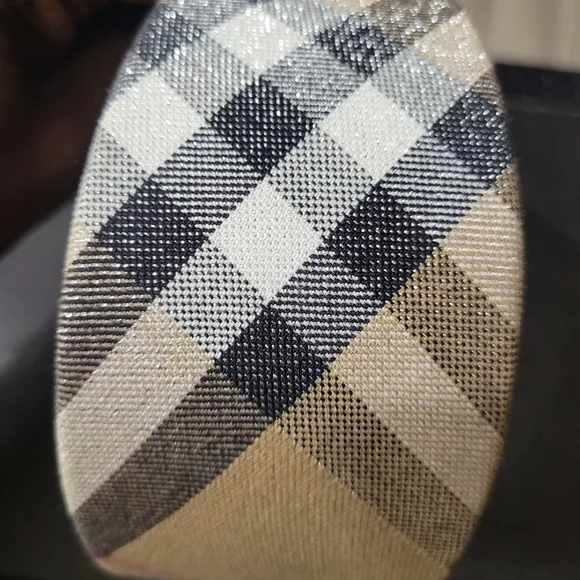 BURBERRY HEADBAND N9VA CHECK GLITTLER NWOT Burberry | Accessories | Burberry Headband Nova Check  main image 2